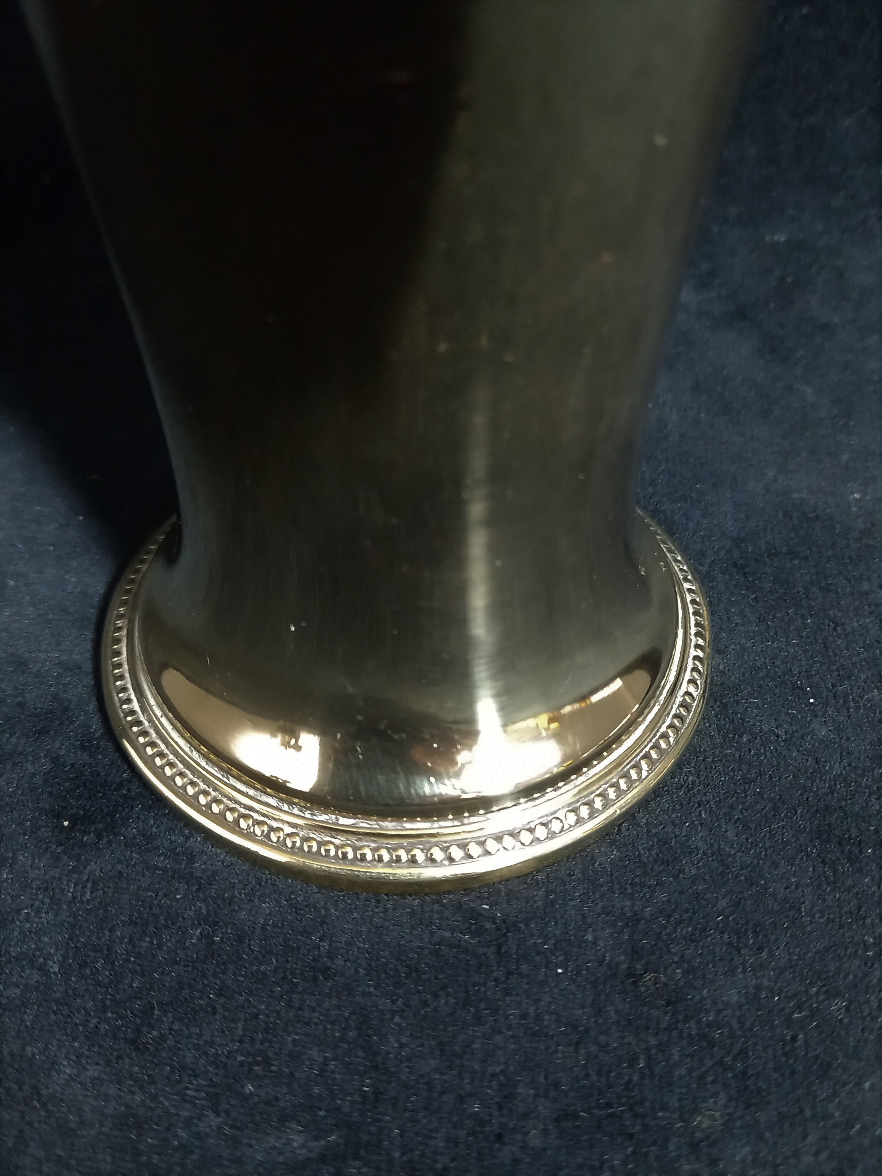 WMF Art Nouveau brass vase