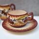 Part of a Quimper ceramic dinner service signed Paul Fouillen
