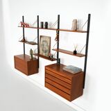 Teak modular shelving unit, Danish design, 1960s, designer: Poul Cadovius