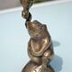 3 animal-shaped bronze candlesticks