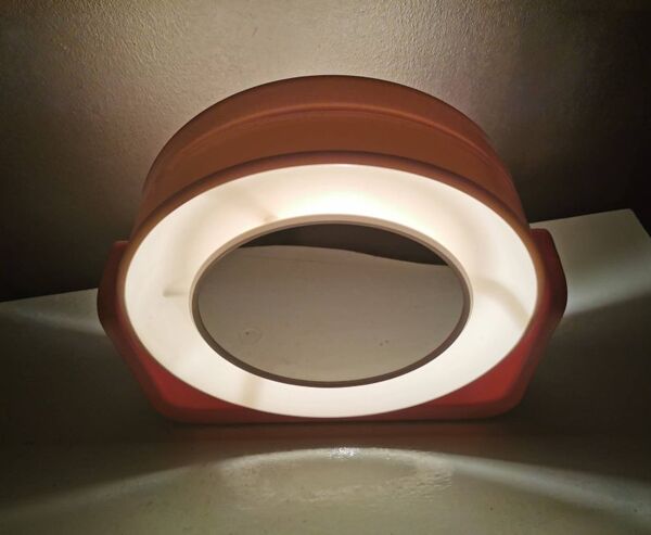 Miroir de maquillage avec lumière, Allibert, années 90