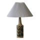 Lampe de table danoise moderne en grès émaillé, Okela, années 1960
