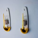 Pair of idearte "ear of corn" wall lights, Spain, 1980