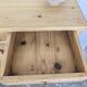 Rustic pine sideboard with two doors