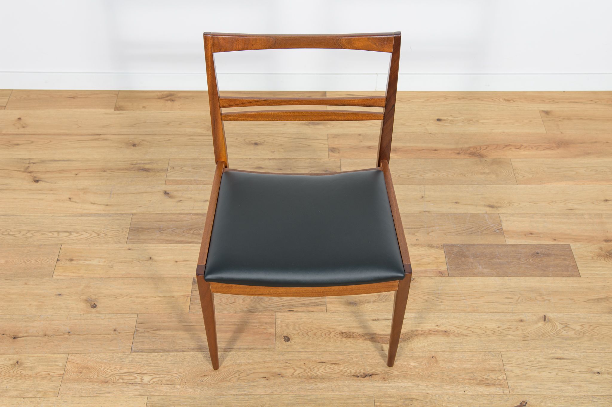 Chaises de salle à manger en teck du milieu du siècle, années 1960, ensemble de 6