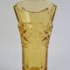 Vase Art Déco en verre ambré, années 1940.