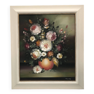 painting bouquet of flowers still life oil painting