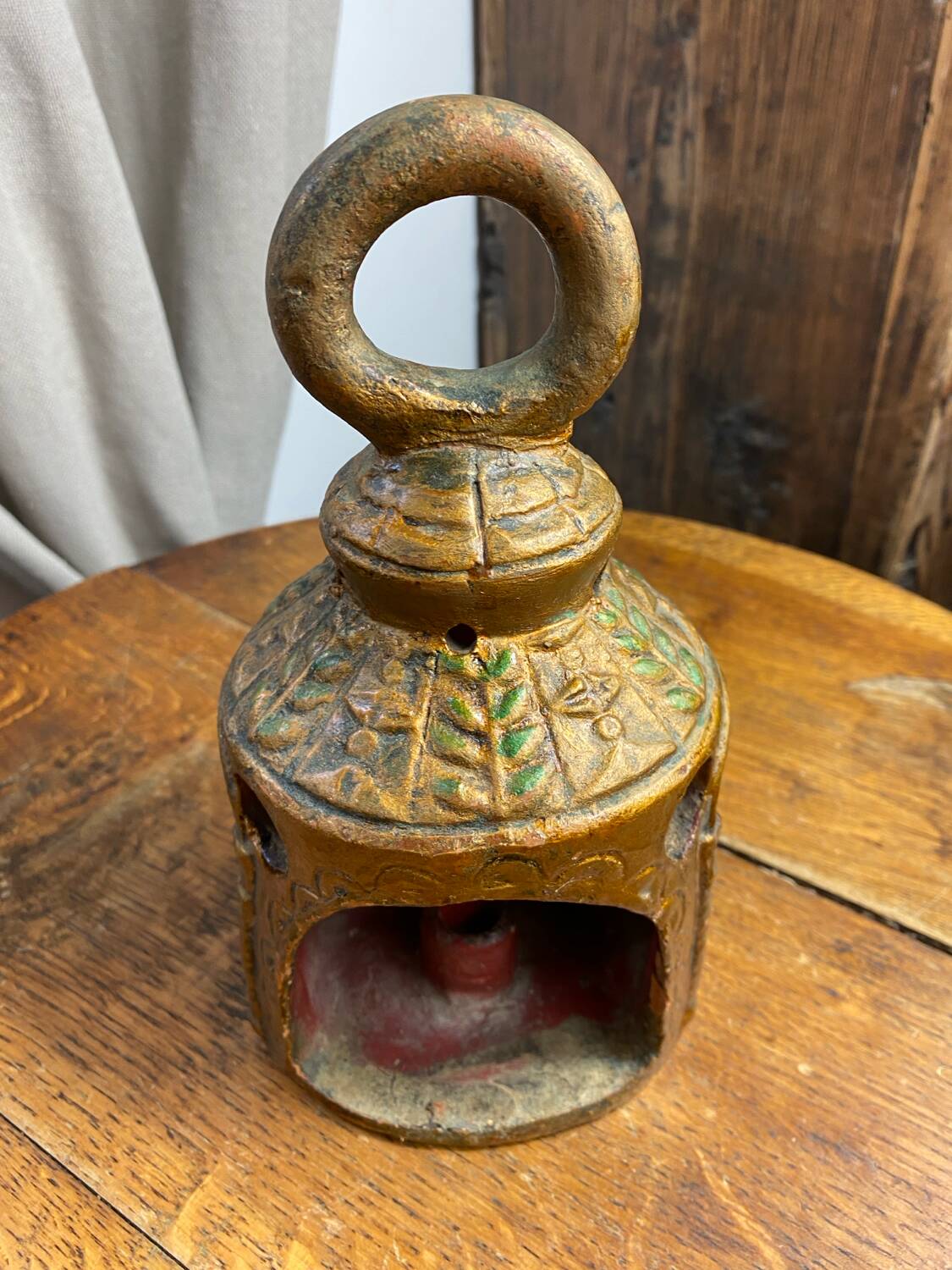 Ceramic lanterns, decorated with religious icons.