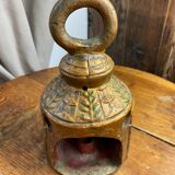 Ceramic lanterns, decorated with religious icons.