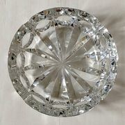 Large Saint Louis crystal pocket emptier or ashtray, ambassador model