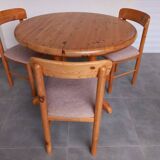 Chaises et table Danemark années 1980
