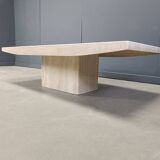 Vintage travertine coffee table, 1970s