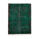 Modern Moroccan carpet green