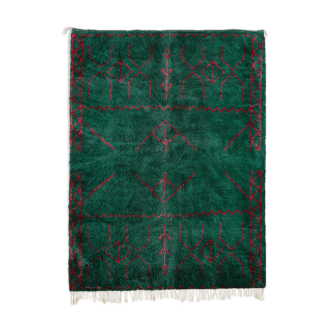 Tapis marocain moderne vert