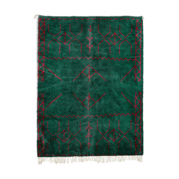 Tapis marocain moderne vert