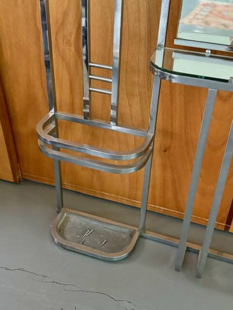 Art deco wall-mounted coat rack