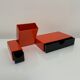 Office organizer pencil pot Facetta vintage plastic orange design