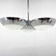 Rare Chrome-Plated Functionalist Chandelier by Zukov, 1940s