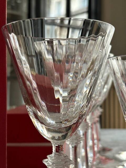 Verres cristal baccarat arcade - eau et vin