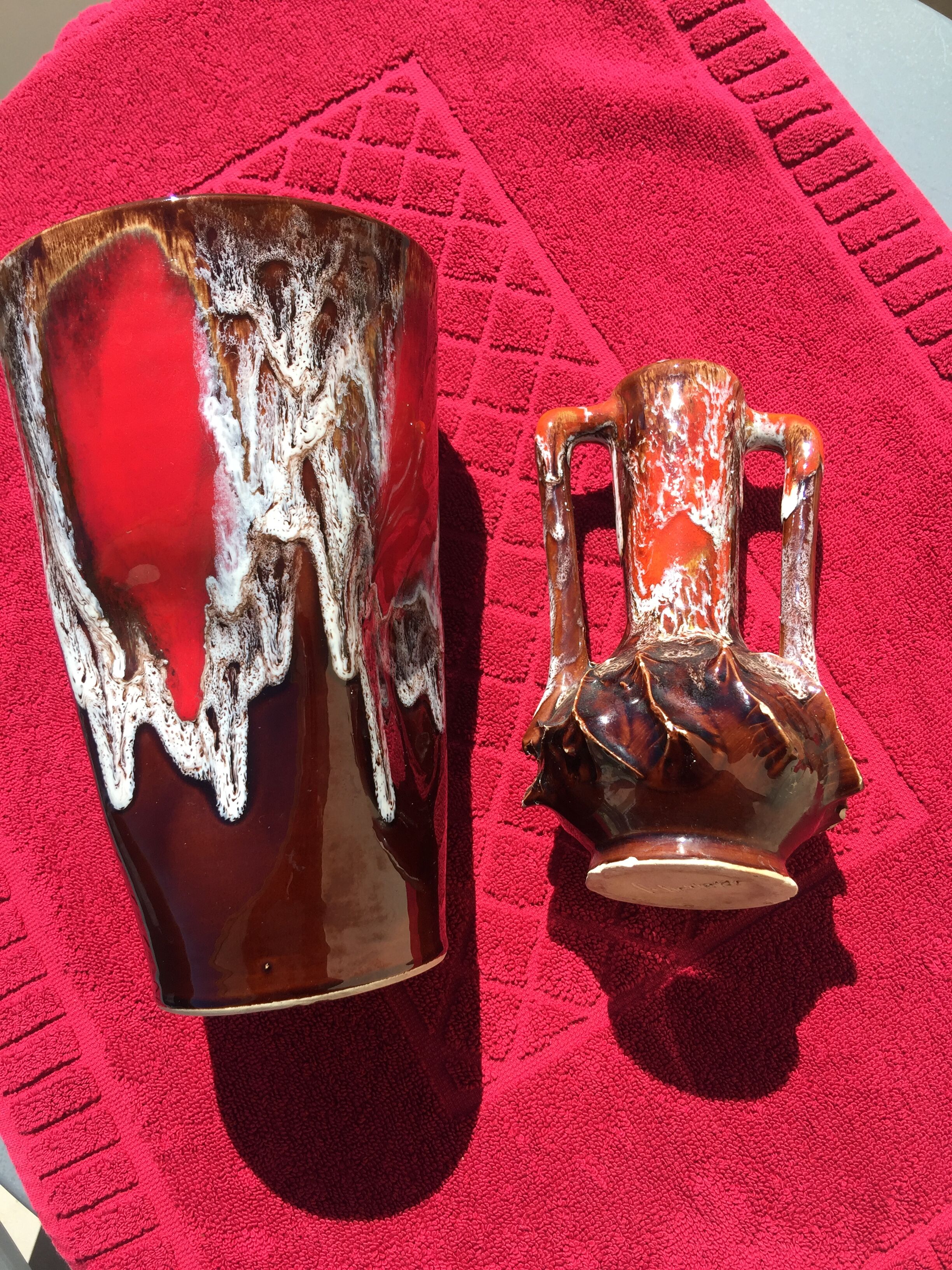 2 vases Vallauris 60s