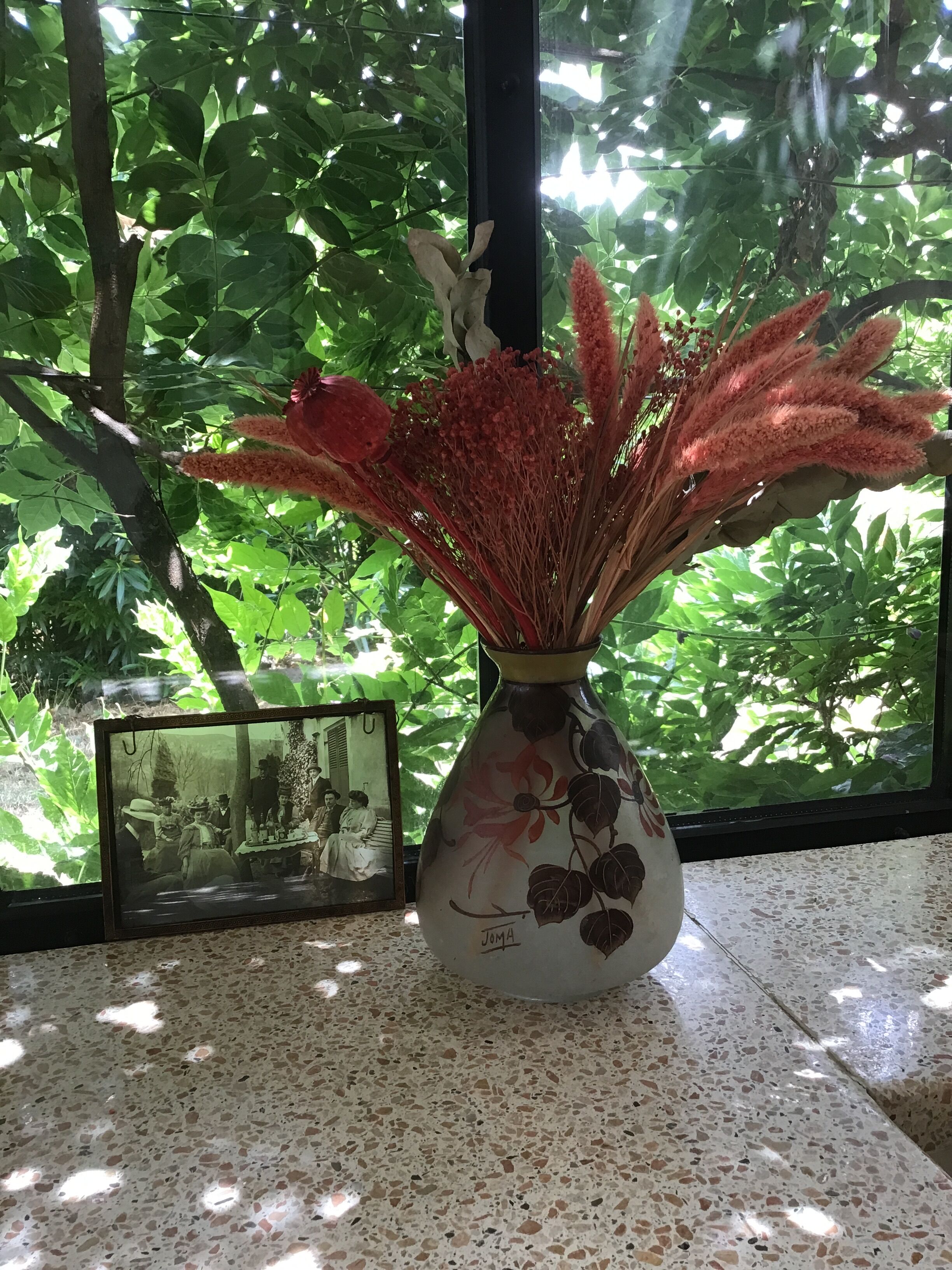 Vase Joma art deco signed