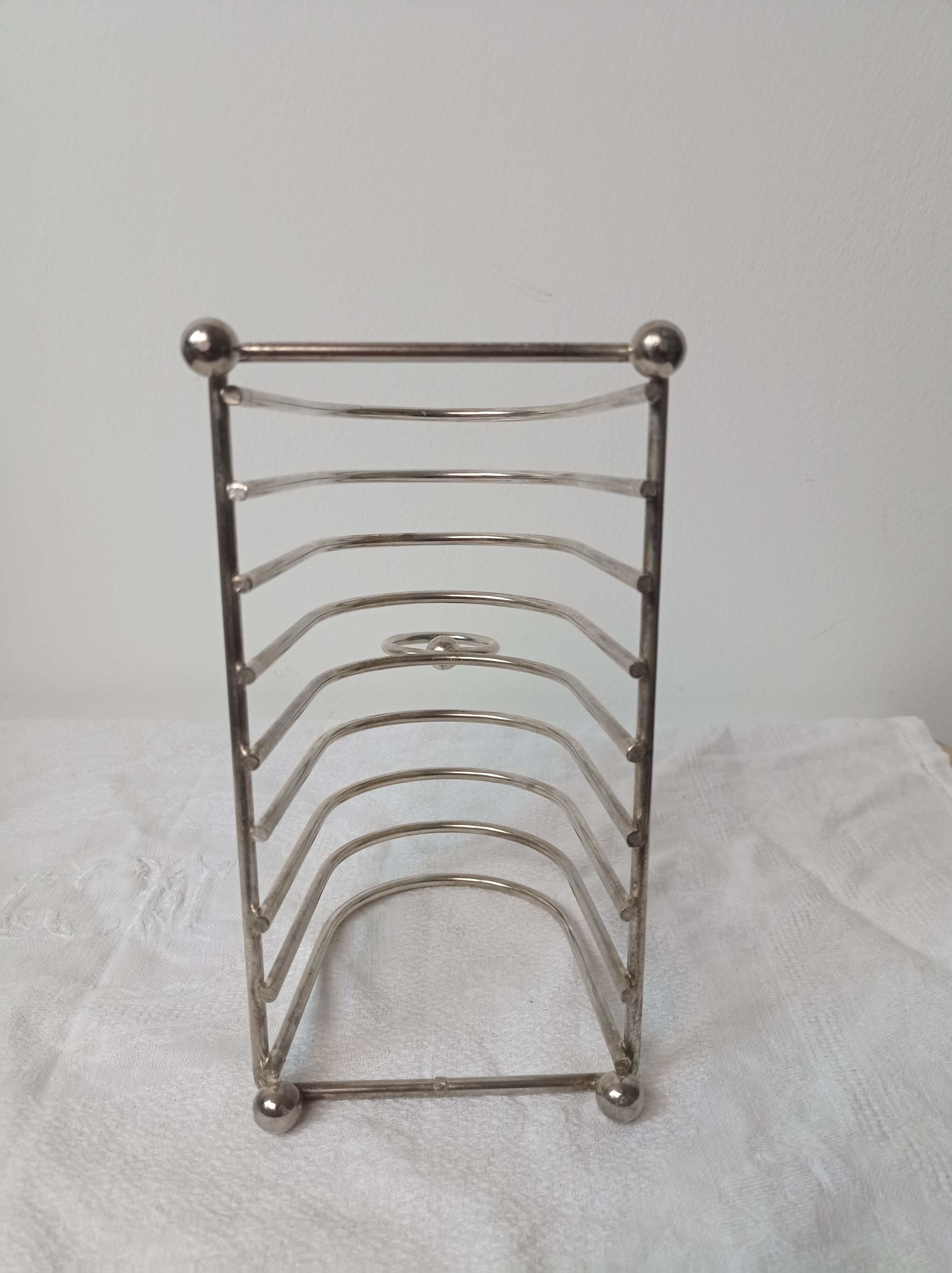 Silver metal toast door