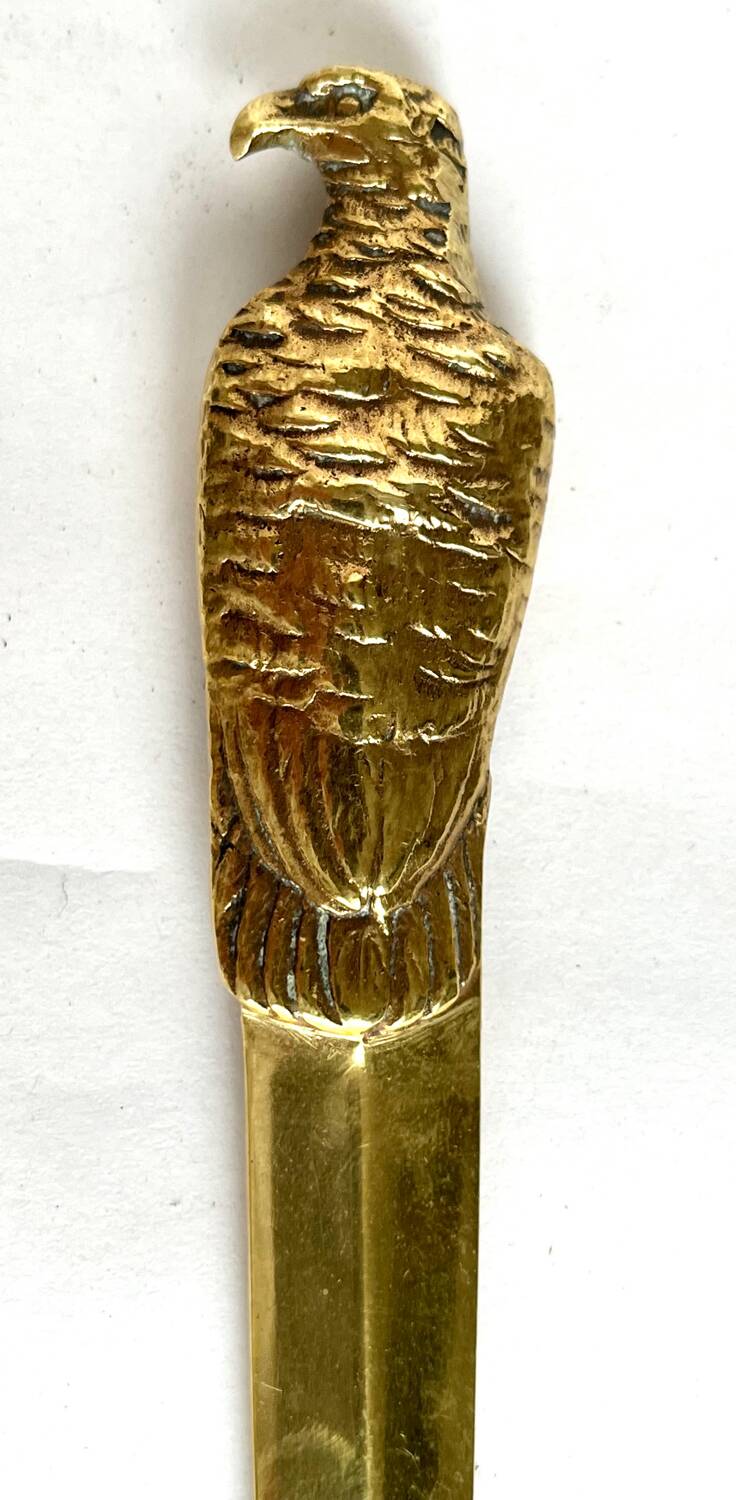 Paper cutter - letter opener in gilded bronze