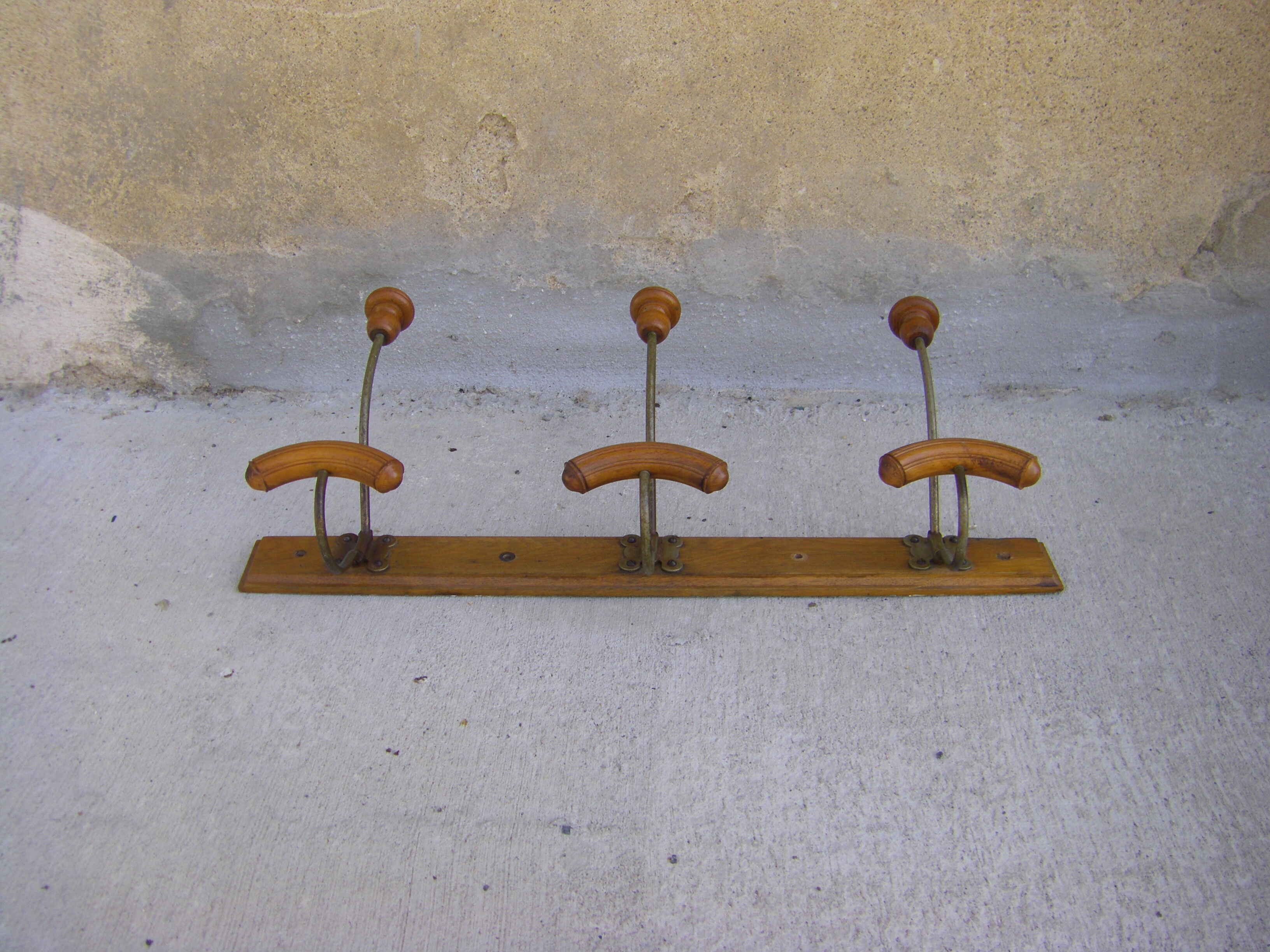 Old wall coat rack