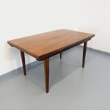 Vintage Scandinavian style dining table from the 50s 60s in rosewood with extensions