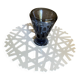 Snowflake candlestick by Laure Krayenbuhl and Kosta Boda for Nestlé.