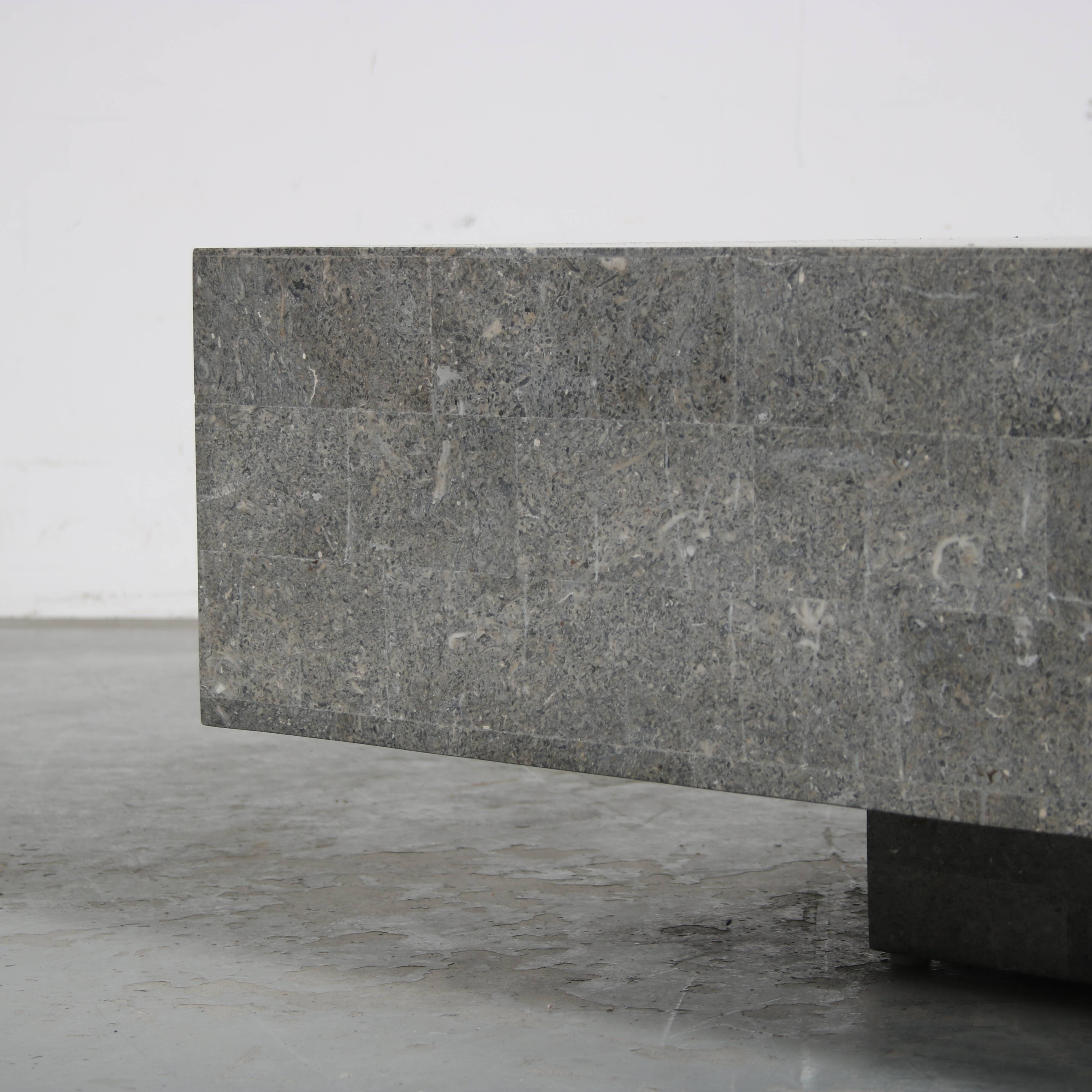 1970s Tesselated stone coffee table from Italy