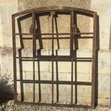 Old cast iron factory window