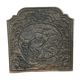 Plaque cheminée en fonte XVIII ème a decor de personnages arabesque
