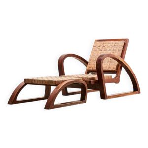 Fauteuil + ottoman Francis