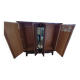 Antique wardrobe in Henri II style – carved oak – 4 doors with mirror
