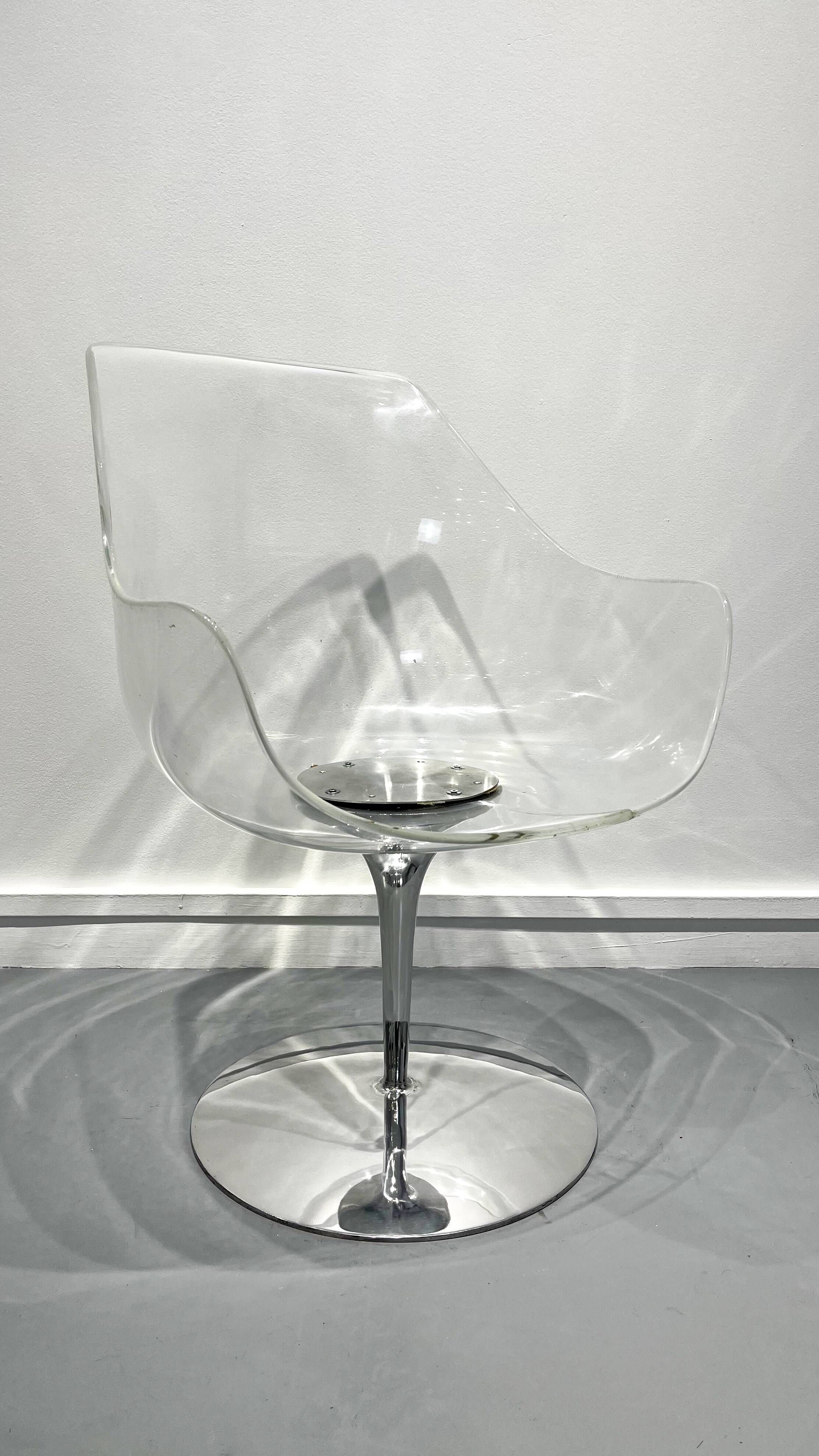 Set of 6 Champagne Armchairs by Erwine & Estelle Laverne, c.1950