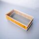 Lucite and rattan vanity box, Christian Dior style, Italy 1970s