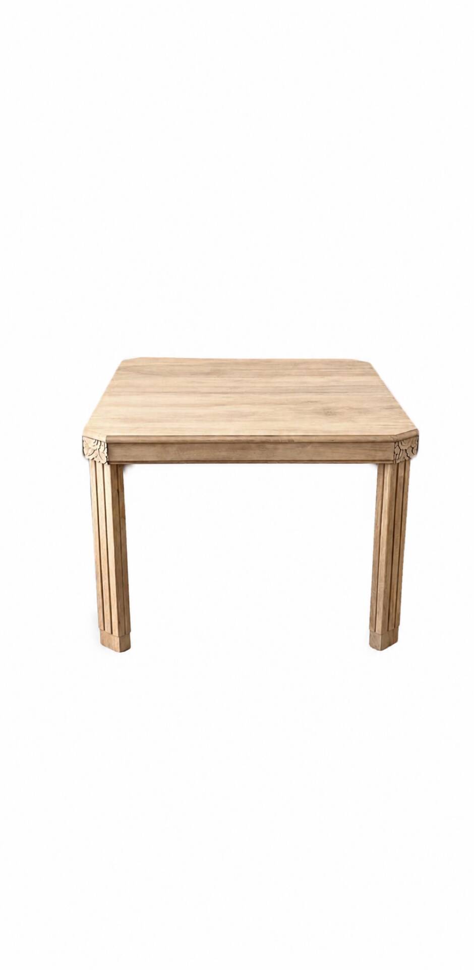 Art Deco dining table made of solid wood.