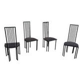 Chaises de salle à manger postmodernes italiennes des années 1980