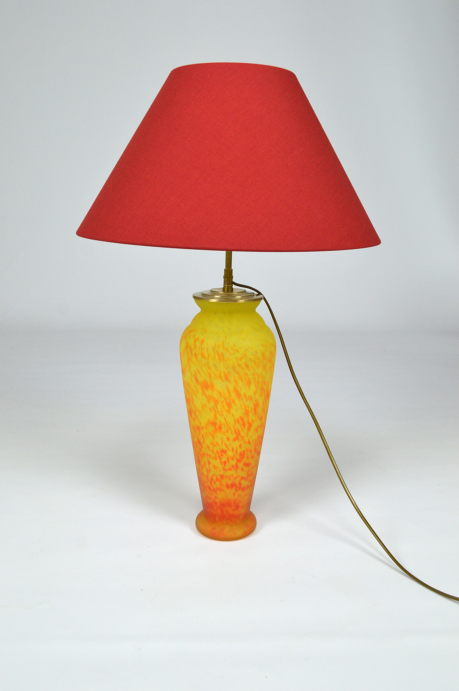 Vintage glass paste lamp, 70s