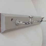 Vintage wall coat rack from the 1930s/1940s.