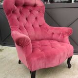 Ancien fauteuil capitonné Napoléon III