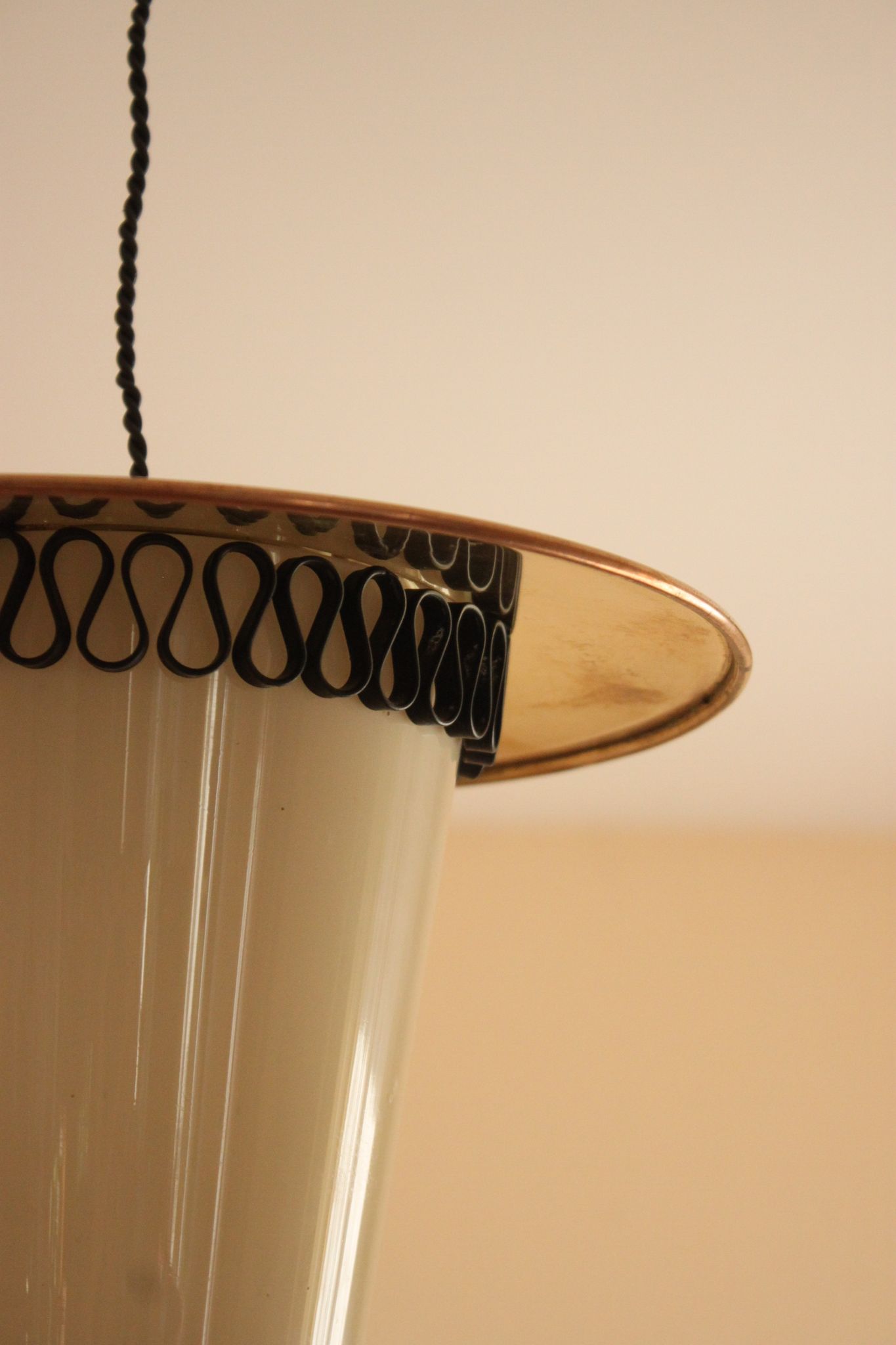 Italian brass lantern, vintage