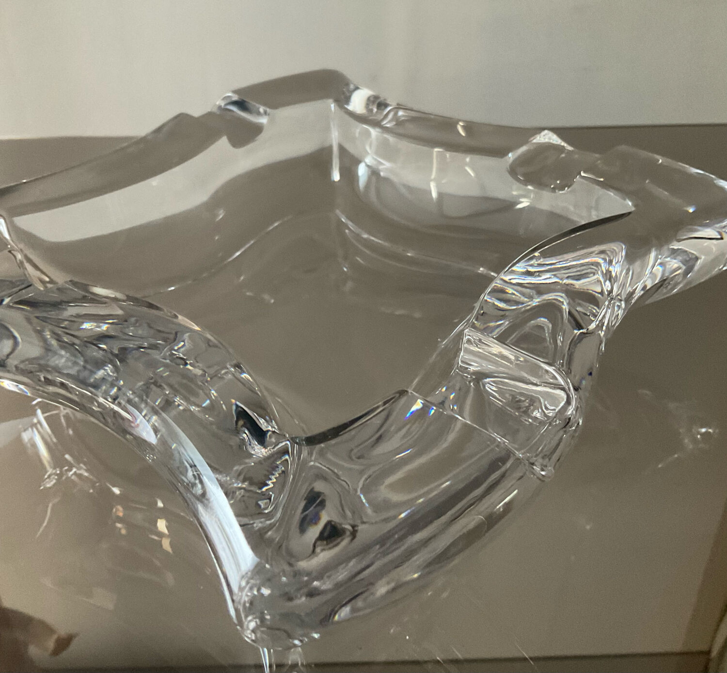 Empty vintage crystal pocket Villeroy & Boch