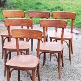 Set of 12 old Thonet bistro chairs