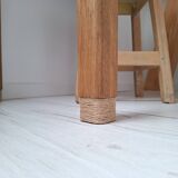 Country-style oak farmhouse desk/console/side table