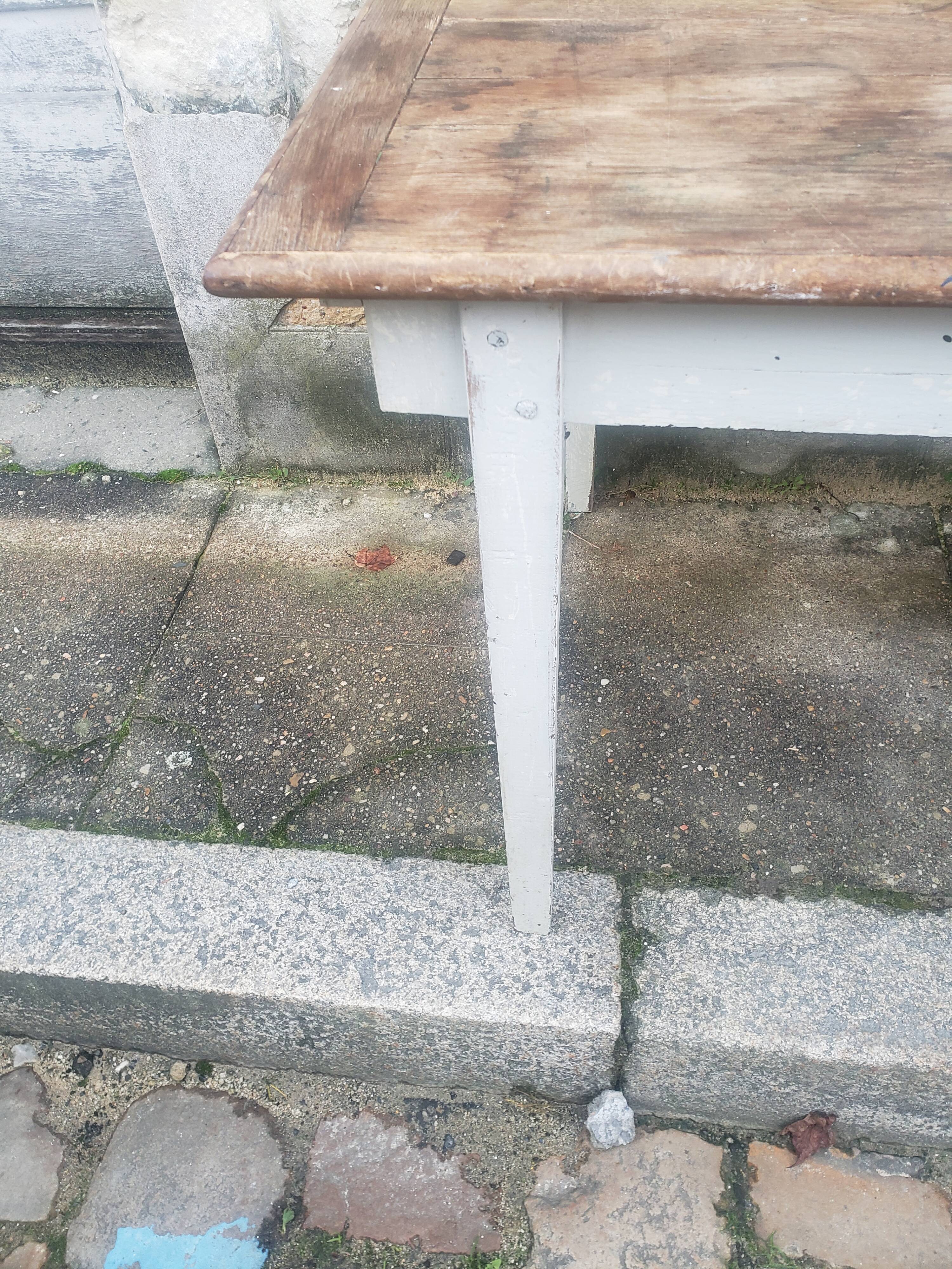 Natural patina farm table