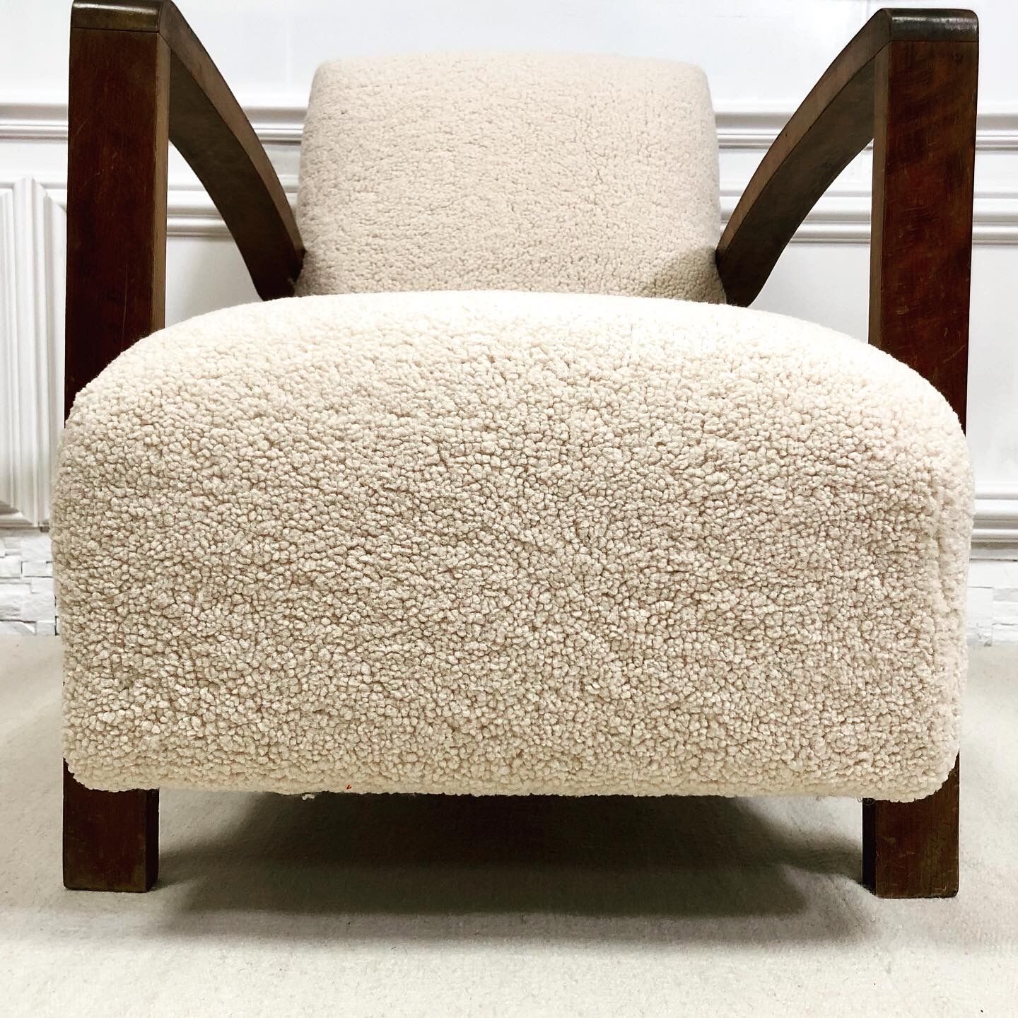 Restored art deco armchair