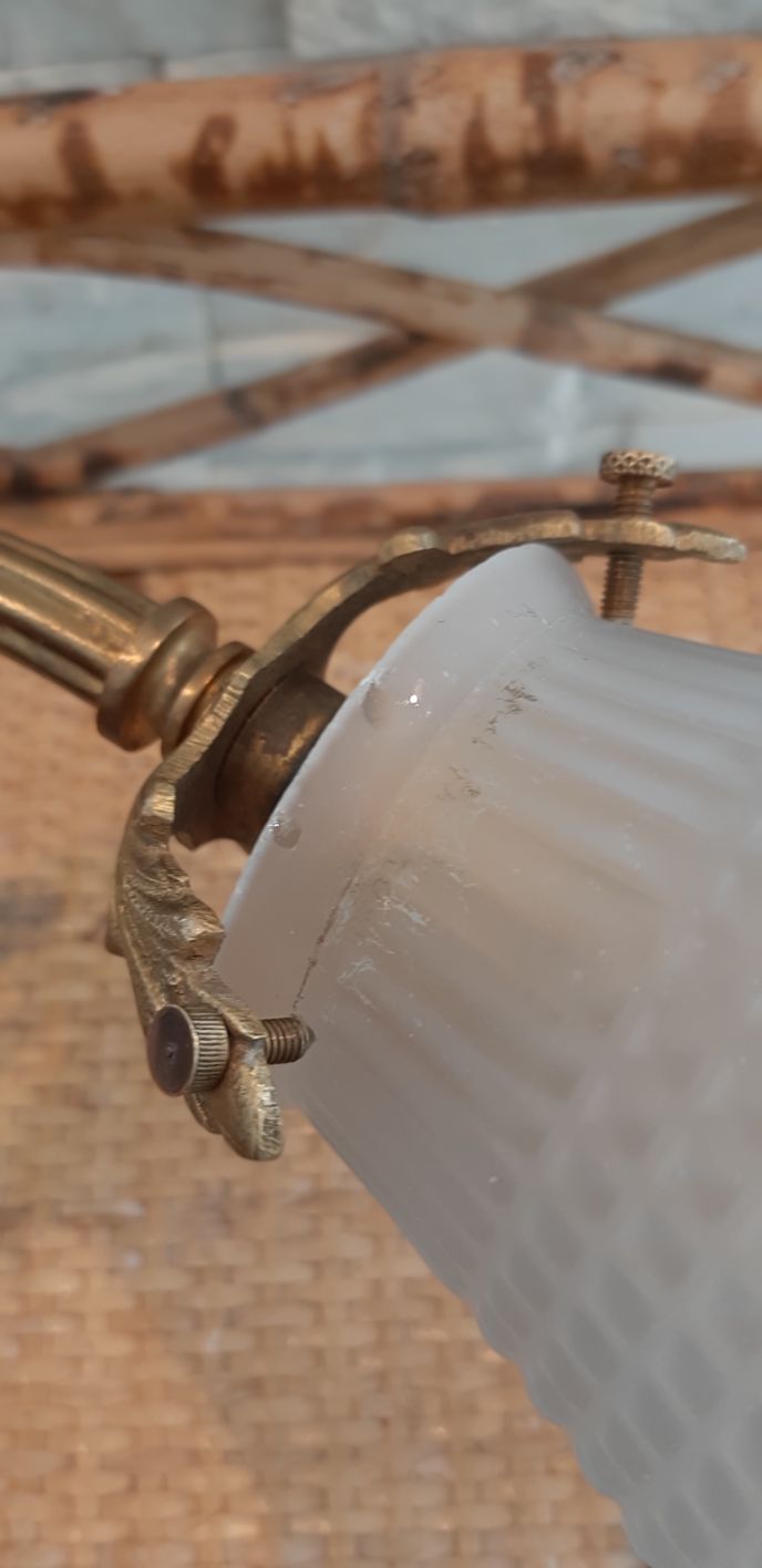 Art deco bronze sconce