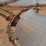 Art deco bronze sconce